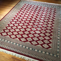 Lovely Vintage Oriental Rug - All Wool - Nice Large Rug - Great Colors & Pattern - 12' X 9' - Very Nice Rug