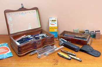 Vintage Pens, Lighters, Pocket Knives, And More