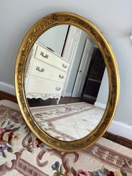 Oval Vintage Gold Gilded Mirror