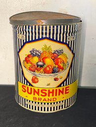 SUNSHINE BRAND 30LB FRUIT TIN
