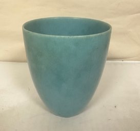 Vintage 1944 Rookwood Art Pottery Vase #2189 Matte Blue / Green.     MB - D3