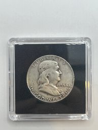 1954-D Benjamin Franklin Silver Half Dollar