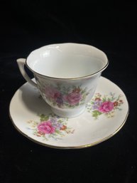 Fine Porcelain Teacup With Saucer