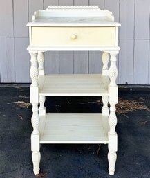 A Painted Wood Nightstand