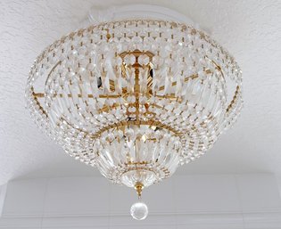 A Magnificent Crystal Tear Drop Chandelier - Larger