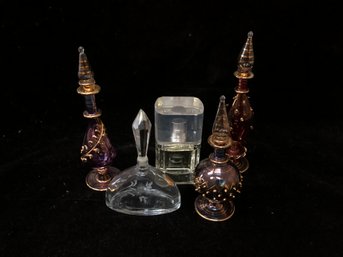 Glass Perfume Bottle Lot