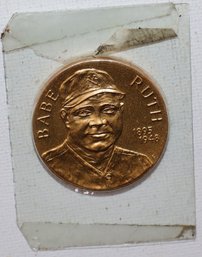 1983 Babe Ruth Bronze Gold Plate Medal