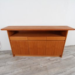 Nordic Furniture Danish Modern Teak 3 Drawer Server Table