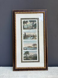 Elegant Framed Collection Of Four 18th Century Italian Landscape Prints By Piranesi (1 Of 2)