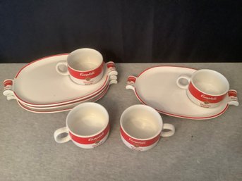 Campbells Soup Mugs With Plates