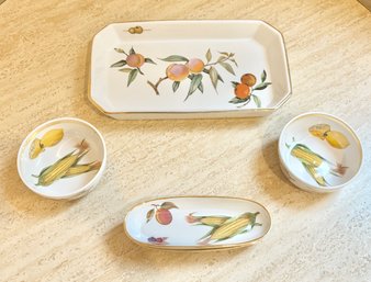 Royal Worcester 'Evesham', Serving Pieces - Set Of 4