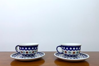 Boleslawiec Polish Ceramic Teaset