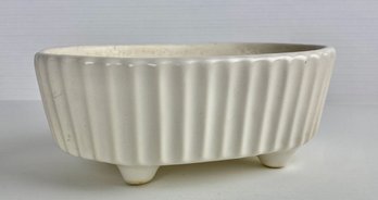 Vintage Ribbed Hull USA Footed Planter, F39