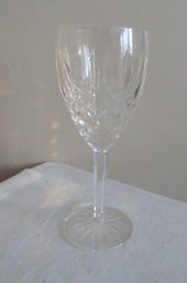 Waterford Crystal Cut Glass Wine Glass Signed