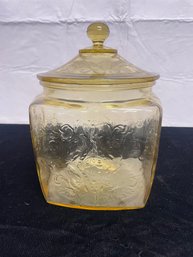 Vintage Glass Cookie Jar