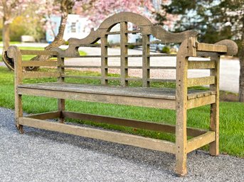 A (Very) Weathered Teak Garden Bench (AS IS)