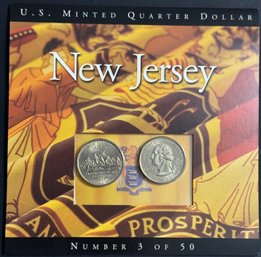 U.S. Minted Quarter Dollar New Jersey