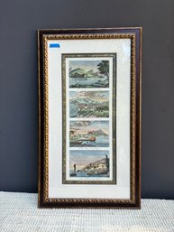 Collection Of Four 18th Century Italian Landscape Prints In Elegant Frame By Piranesi (2 Of 2)