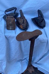 Cobbler Stand, Sad Irons And Cow Bell