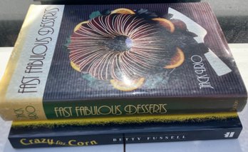 2 Cook Books Fast Fabulous Desserts And Crazy For Corn