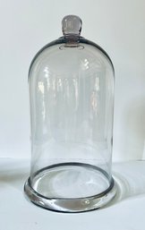 Extra Large Vintage Hand Blown Glass Display Bell Jar