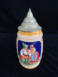 Gerz W. Germany West Germany Lidded Beer Stein