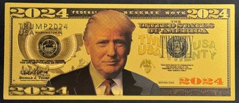 Gold Colored Trump Bill