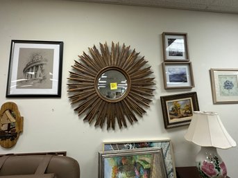 Mid Century Style Sunburst Mirror