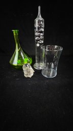 Galeleo Thermometer, Beaker And Other Assorted Glass