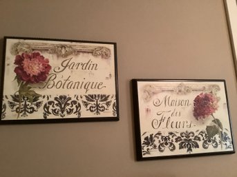 Gardin Botanique Prints Lot Of 2 Katheryn White