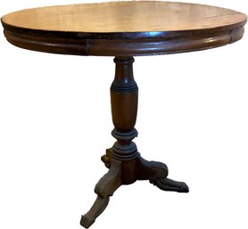 An Antique Walnut Spindle Based Occasional Table