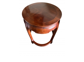 Solid Wood Oval End Table