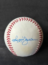 Baseball Autographed By Reggie Jackson, David Cone And Joe Girardi - New York Yankees