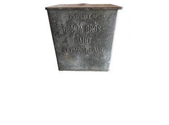 Vintage Milk Box - Bomba Bros Dairy - Seymour  Ct