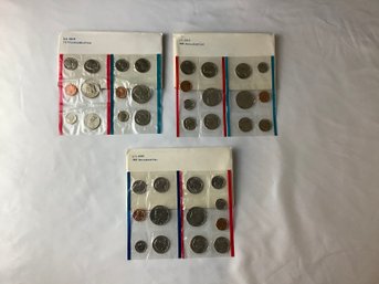 3 US Mint Sets P & D Sealed (12 Coins In Each Set)