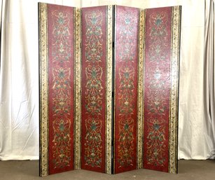 An Absolutely Gorgeous Antique Asian Folding Screen