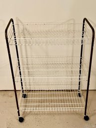 Three Tier Rolling Cart For Basement Or Garage Storage