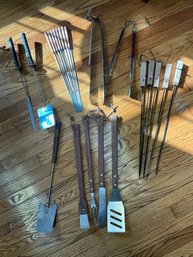 Huge Lot Of Grilling Utensils