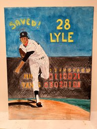 28 Lyle Baseball Painting