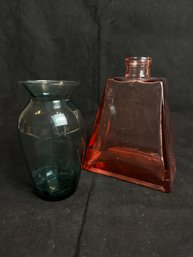 Colored Glass Vases