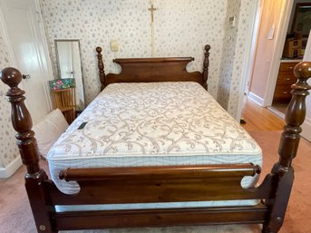 Solid Wood Bed Frame With Head And Foot Boards - Queen