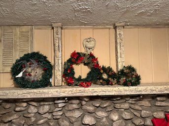 4 Wreaths - Bird Wreath Lights