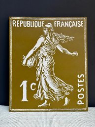 XL Republique Francaise Postage Stamp Art