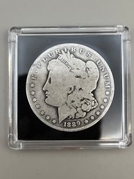 Beautiful 1889-O Morgan Silver Dollar In Plastic Case