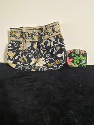 Vera Bradley Classic Button Tote And Wallet