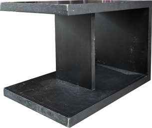 A Modern Ebonized Wood End Table