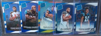 (5) 2017 Panini Donruss Rated Rookie Cards - M
