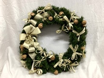 TWO Decorative Winter Wreaths