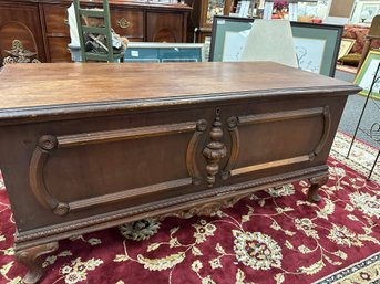 Beautiful Cavalier Hope Chest  With Lovely Feet And Trim