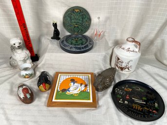 Home Decor-green Man Plaque, Porcelain, Mirror, Ducks, Souvenirs, Trivet, Ceramic Jug
